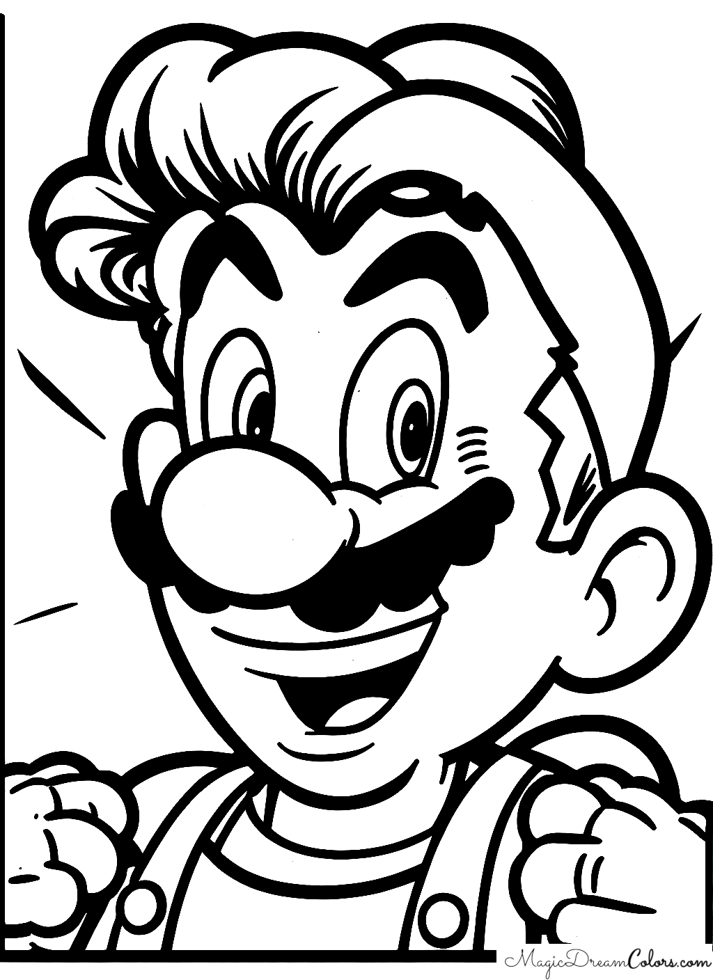 Super Mario Ausmalbild zum Ausdrucken | | MagicDreamColors